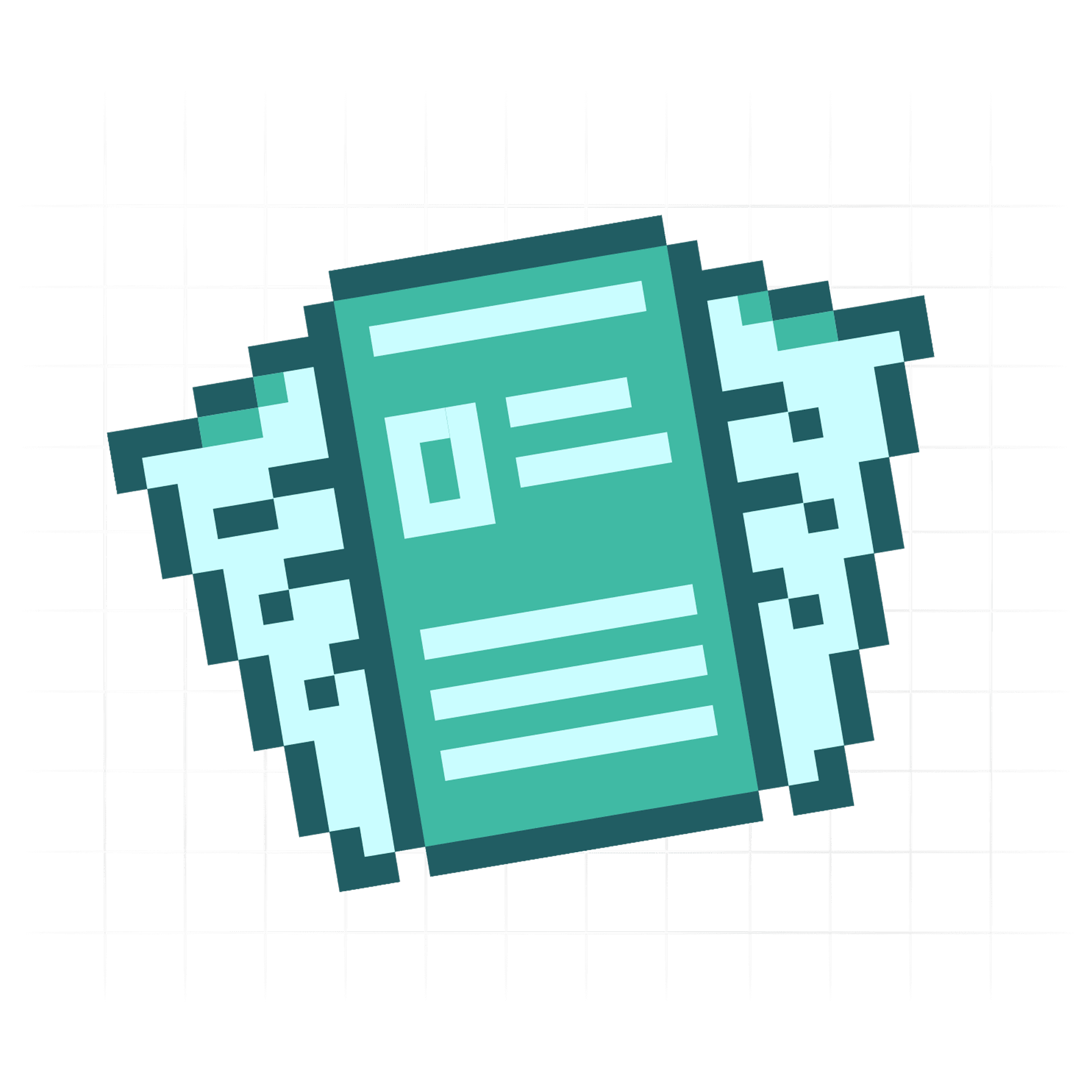 Pixel-art financial report illustration for the 2026 lending fintech benchmark